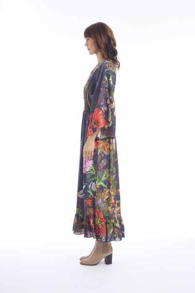 Maguana Dress V Maxi Print