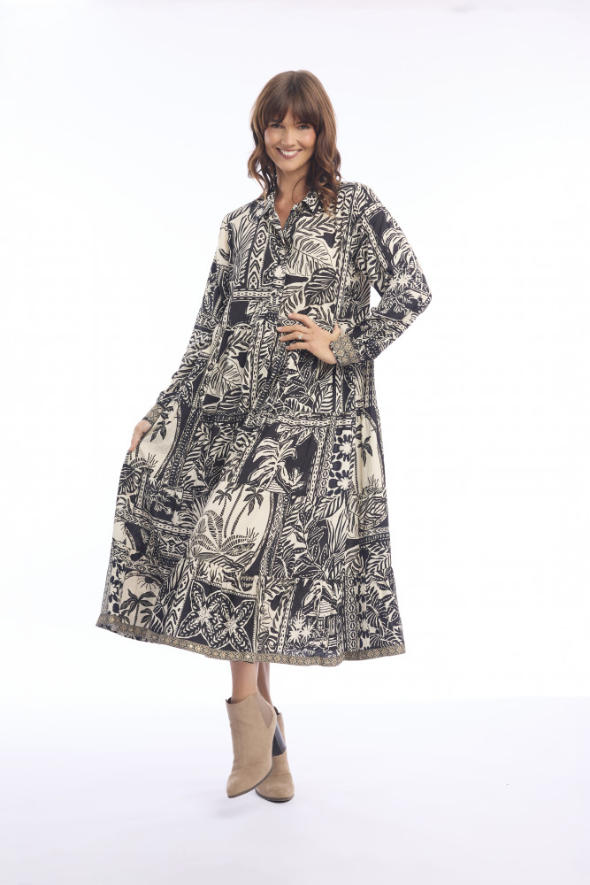 MALLORCA Dress Layered Print