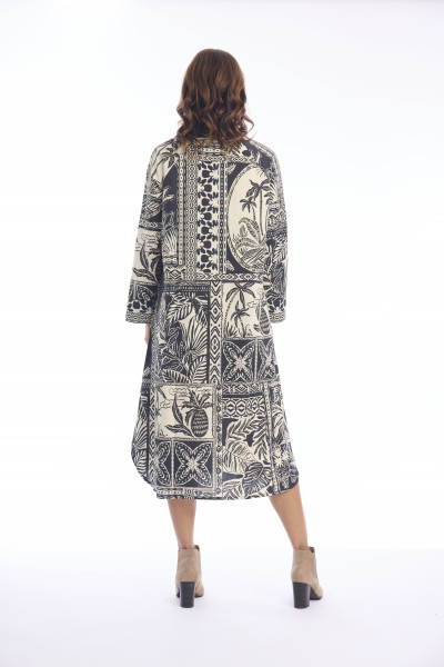 MALLORCA Dress Buttonthrough Print