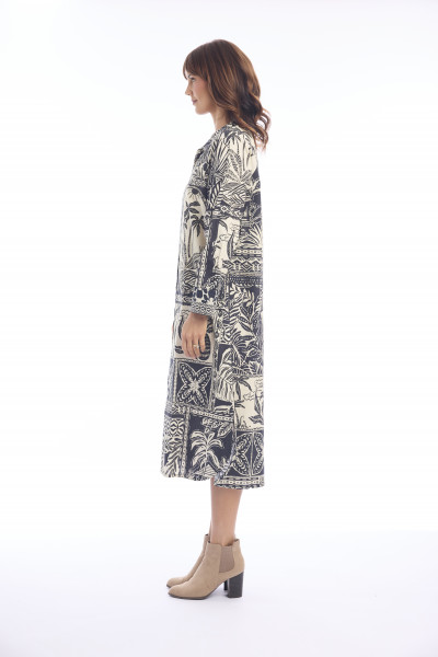 MALLORCA Dress Buttonthrough Print