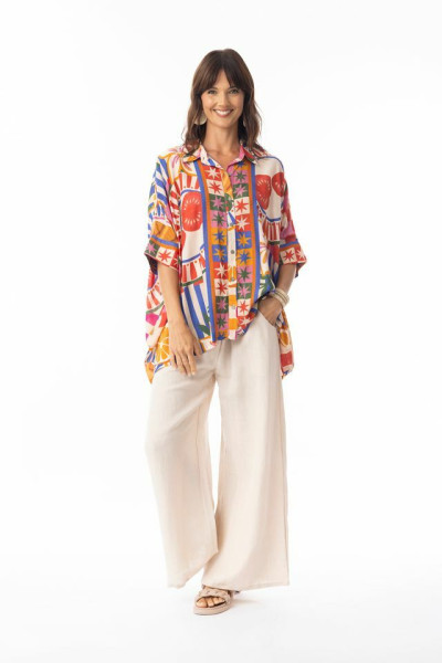 Marcella Top Oversize Print