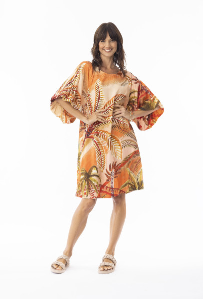 Martina Dress Puff Sleeve Print