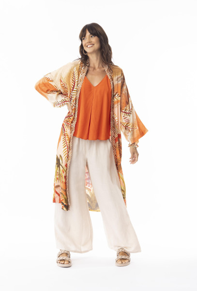 Martina Wrap Long Print