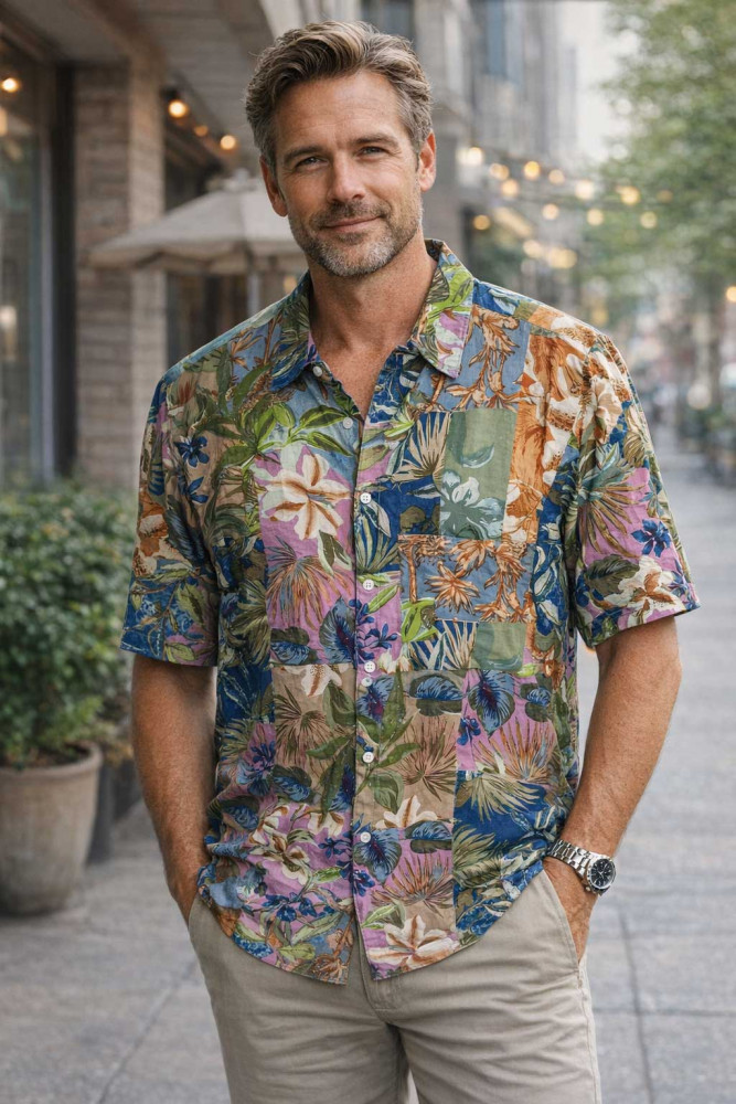 Mens Short slv Collar shirt Miramar