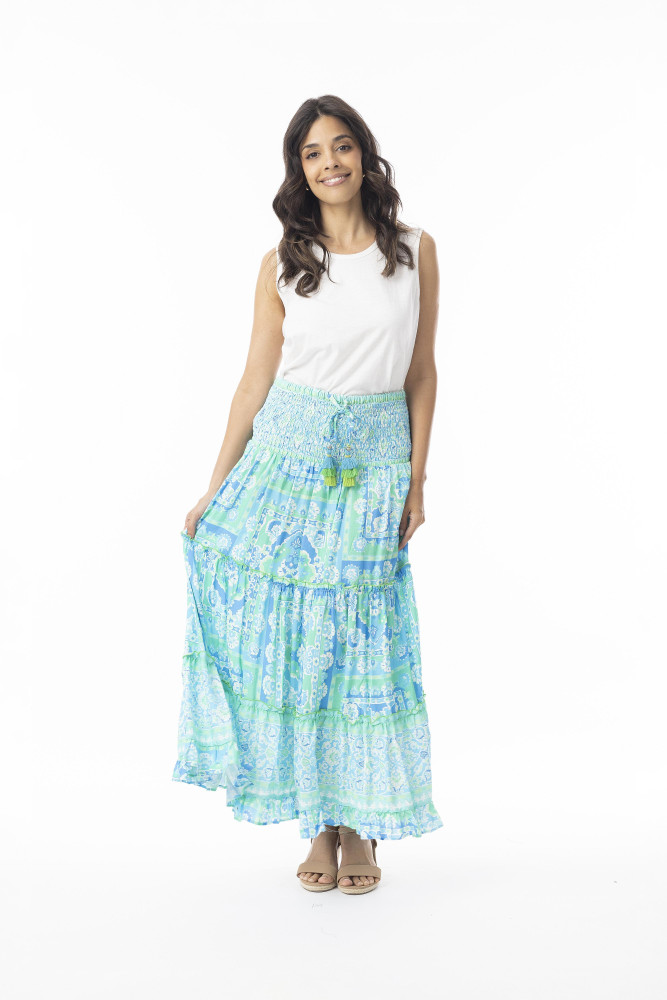 Montevideo Aqua Skirt Aqua