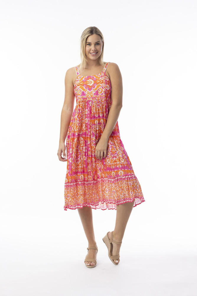 Montevideo Pink Dress Strappy PINK