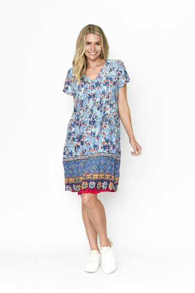 Nicola Dress Cap Sleeve Ditsy 3