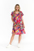 Nicola Dress Cap Sleeve Painted Tropcial 3