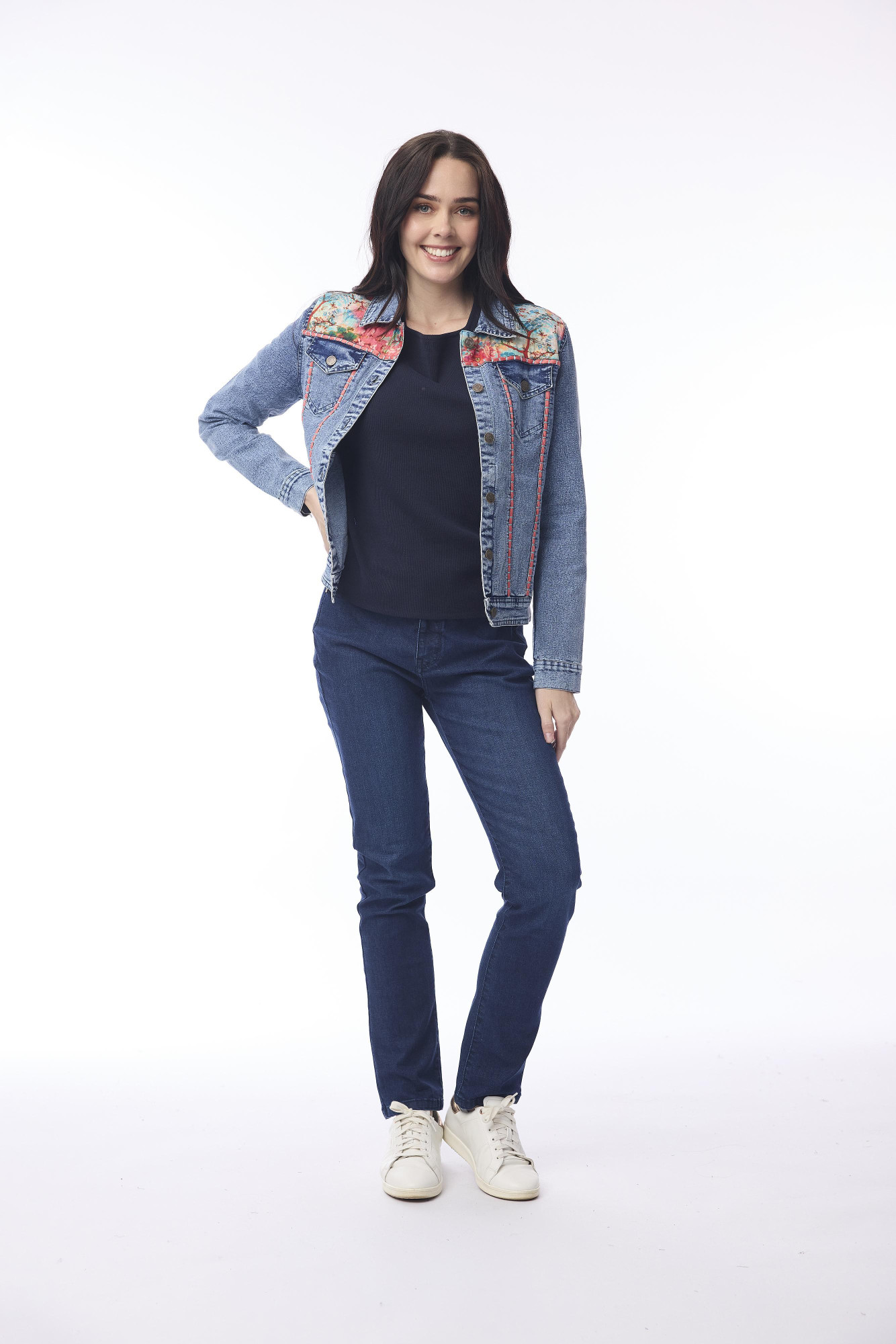 Nippori Jacket Denim Print