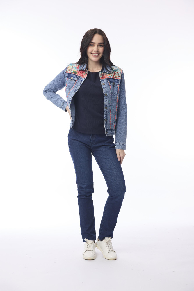 Nippori Jacket Denim Print