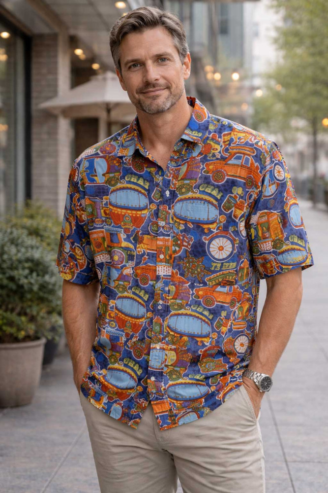 Mens Short slv Collar shirt Ocampo