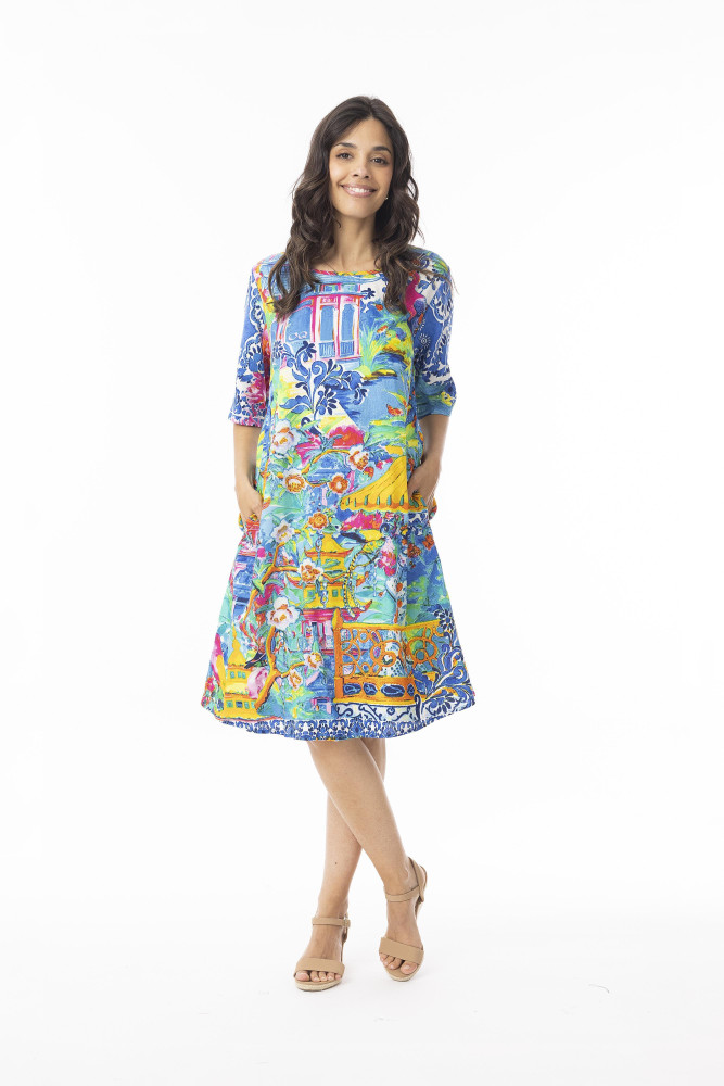 Okayama Dress Contemporary Print