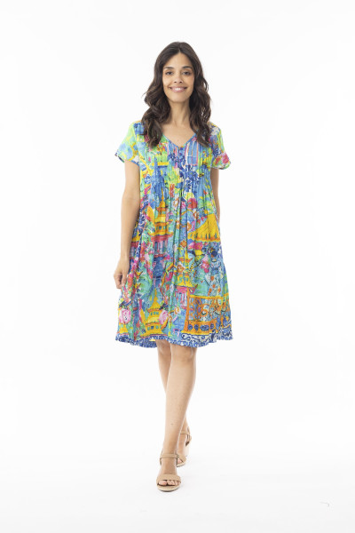 Okayama Dress Ezy Fit Print