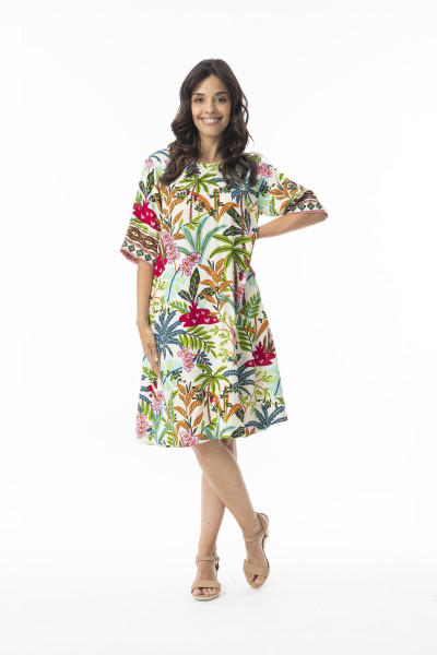 Ovahe Dress Contemporary Print
