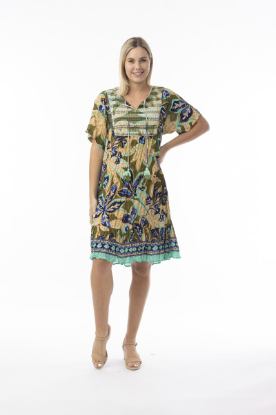 Playa Brava Dress Bib Print