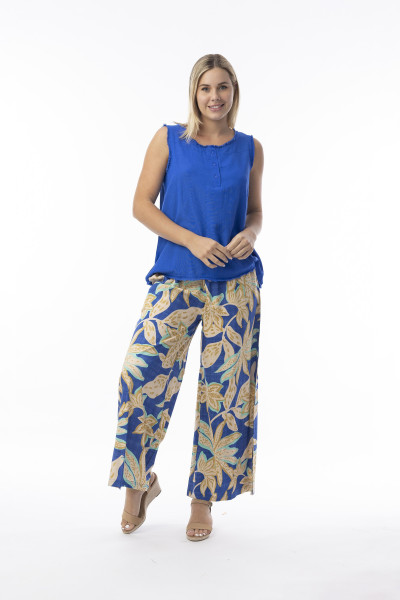 Playa Brava Pant Blue AOP