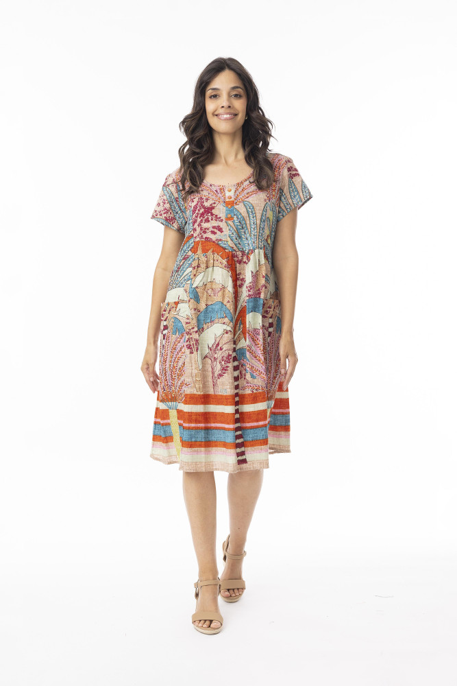 Ponta Verde Dress Pockets Print