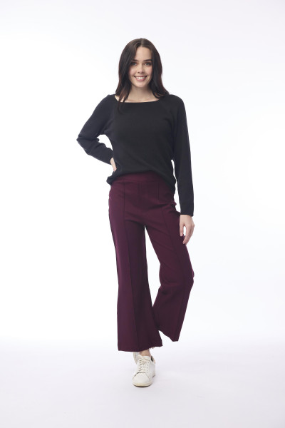 Ponte Pant Flair Leg Wine