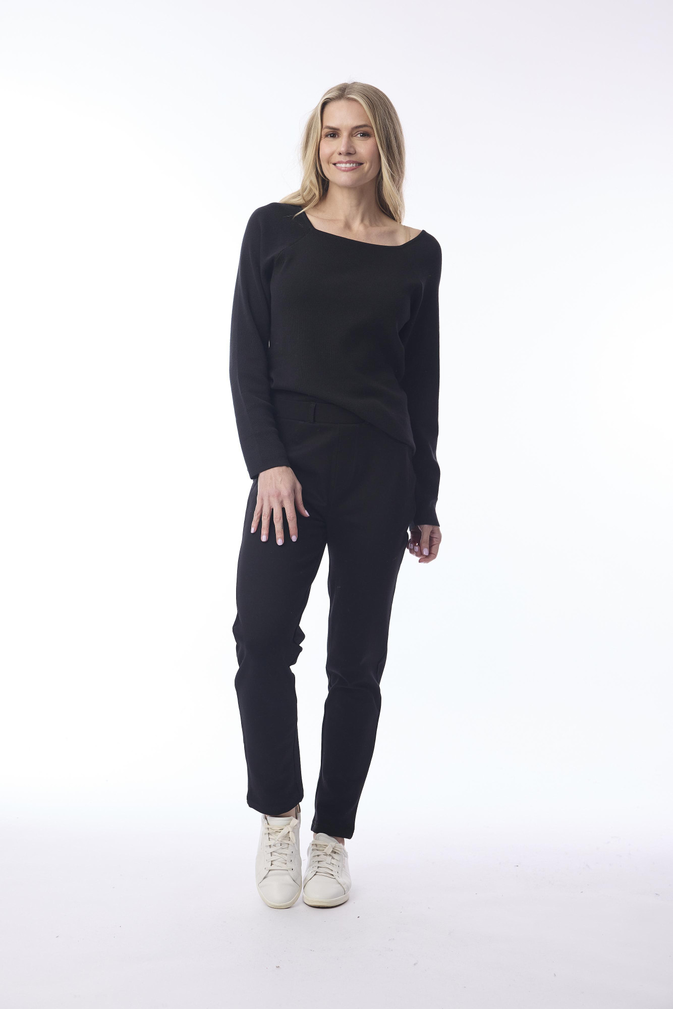 Ponte Pant Straight Leg Black