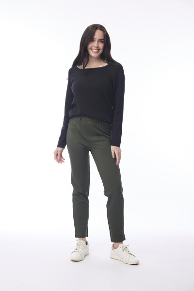 Ponte Pant Straight Leg Military