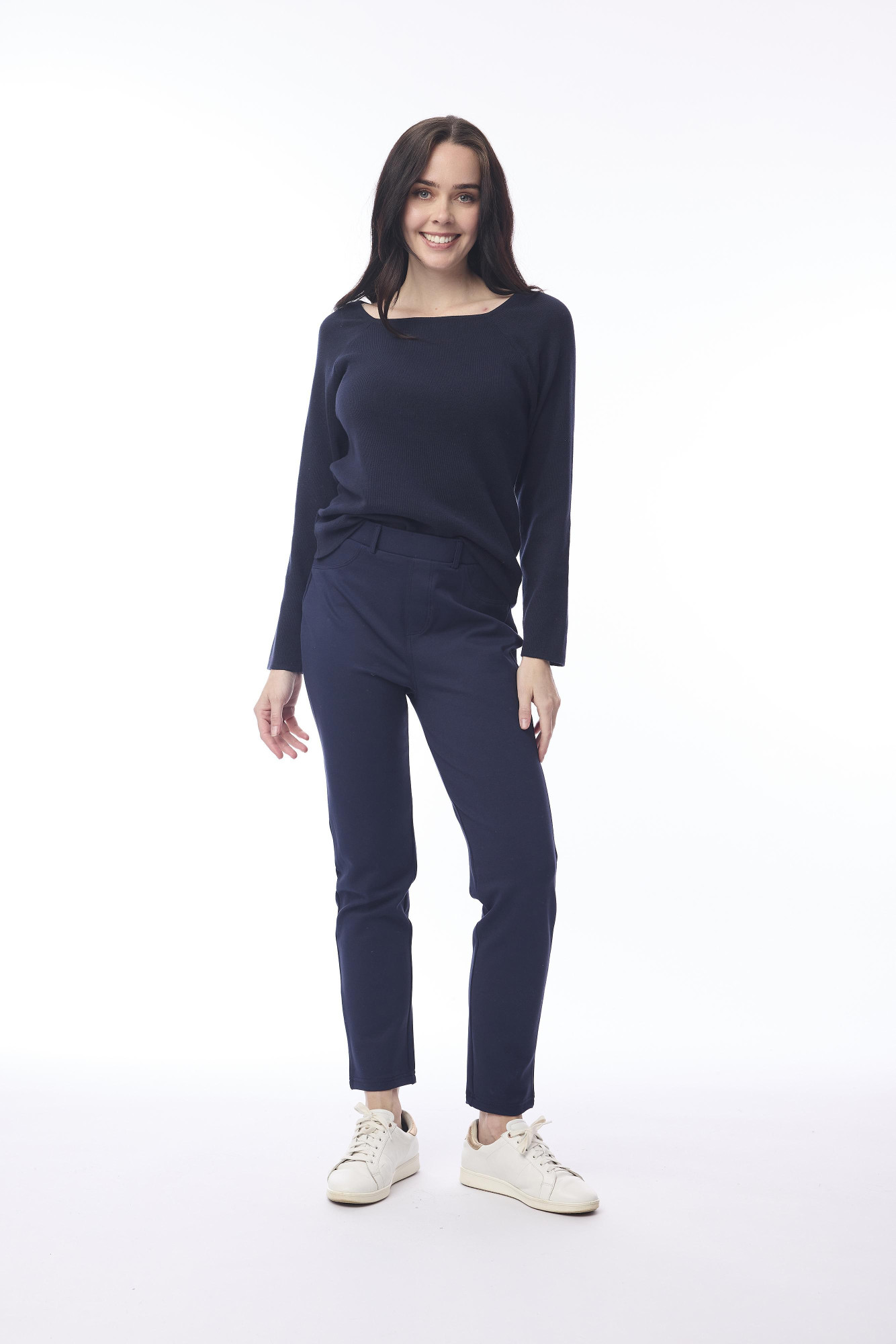 Ponte Pant Straight Leg Navy