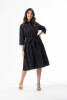 Poplin Essentials Dress Buttonthrough Black