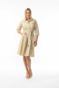 Poplin Essentials Dress Buttonthrough Sand