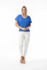 Poplin Essentials Top Boxy Blue