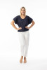 Poplin Essentials Top Boxy Navy
