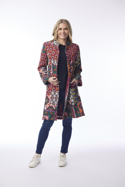 Prato Coat Long Print