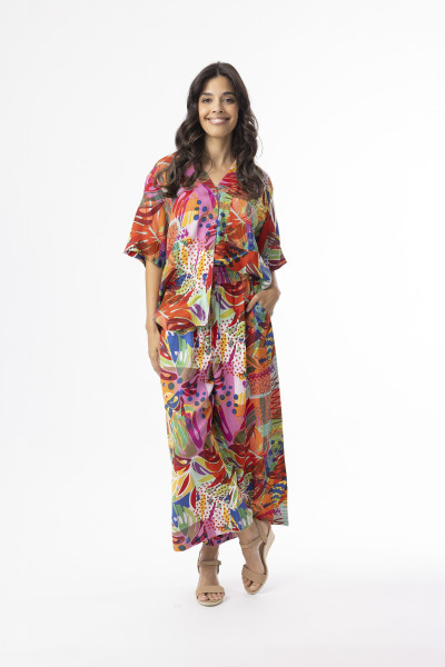 Printed Cotton Pant Tropical