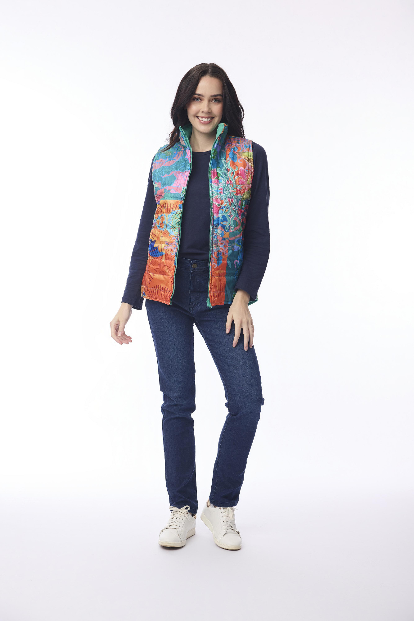 Puffer Vest Oriental Bird