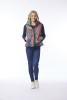 Puffer Vest Paisley Patch