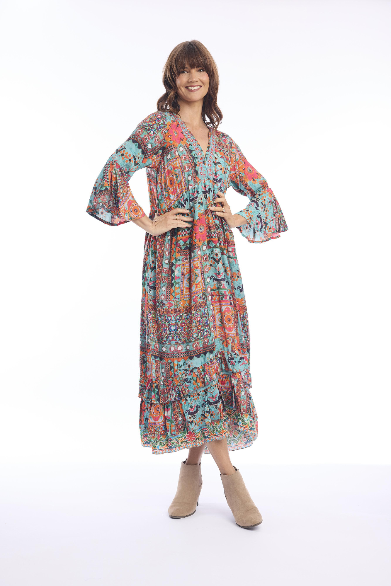 Rabari Dress Maxi Print