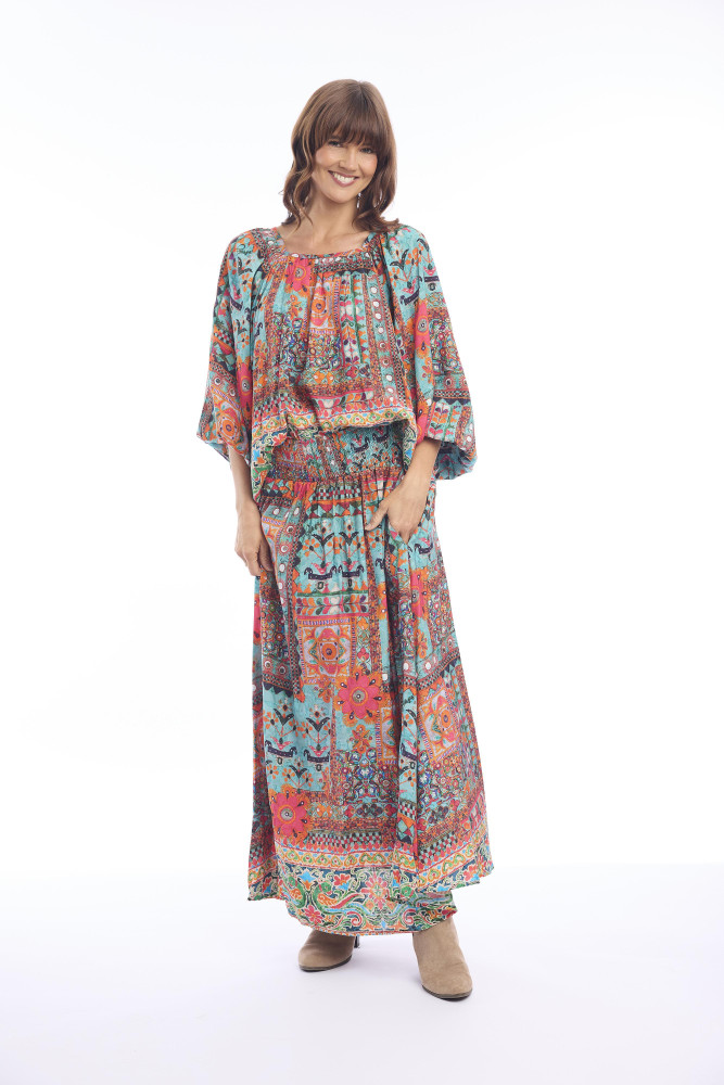 Rabari Top Boho Print
