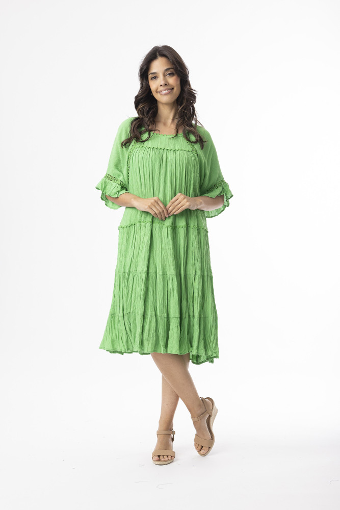 Rayon Essentials Dress layers NEW Green