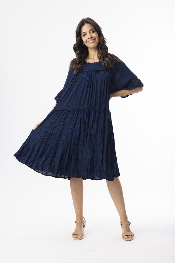 Rayon Essentials Dress layers NEW Navy