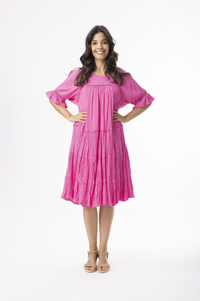 Rayon Essentials Dress layers NEW PINK