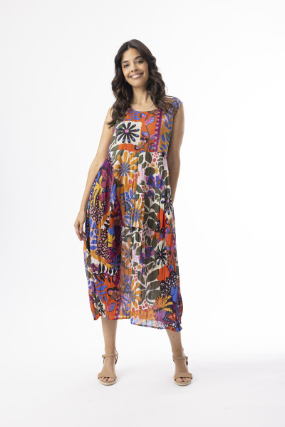 Salvador Dress Bubble Sleeveless Print