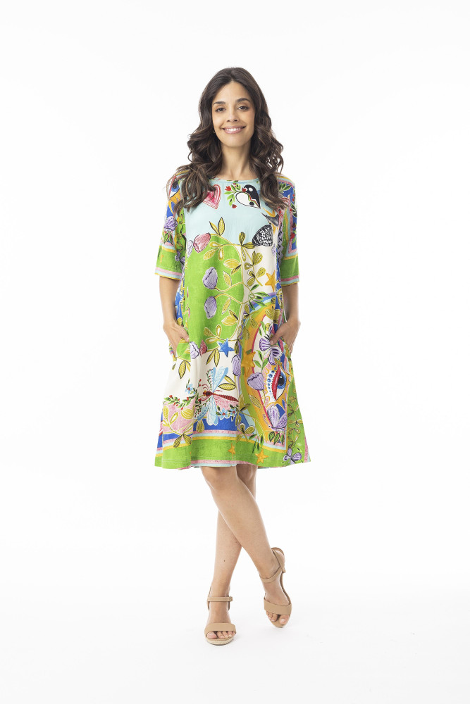 Sante Fe Dress Contemporary Print
