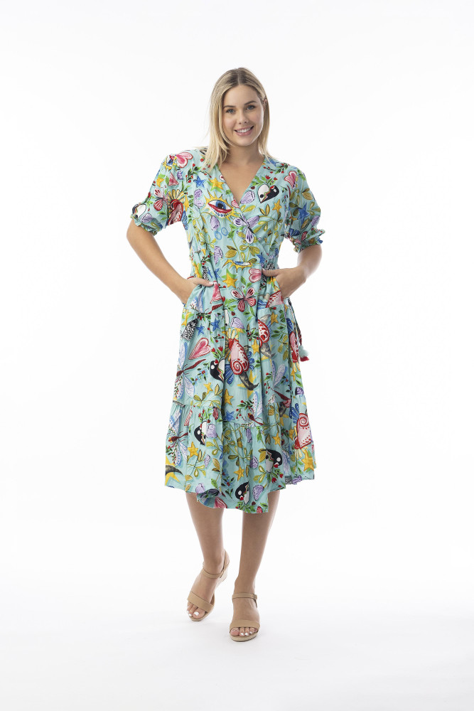 Sante Fe Dress Wrap Print