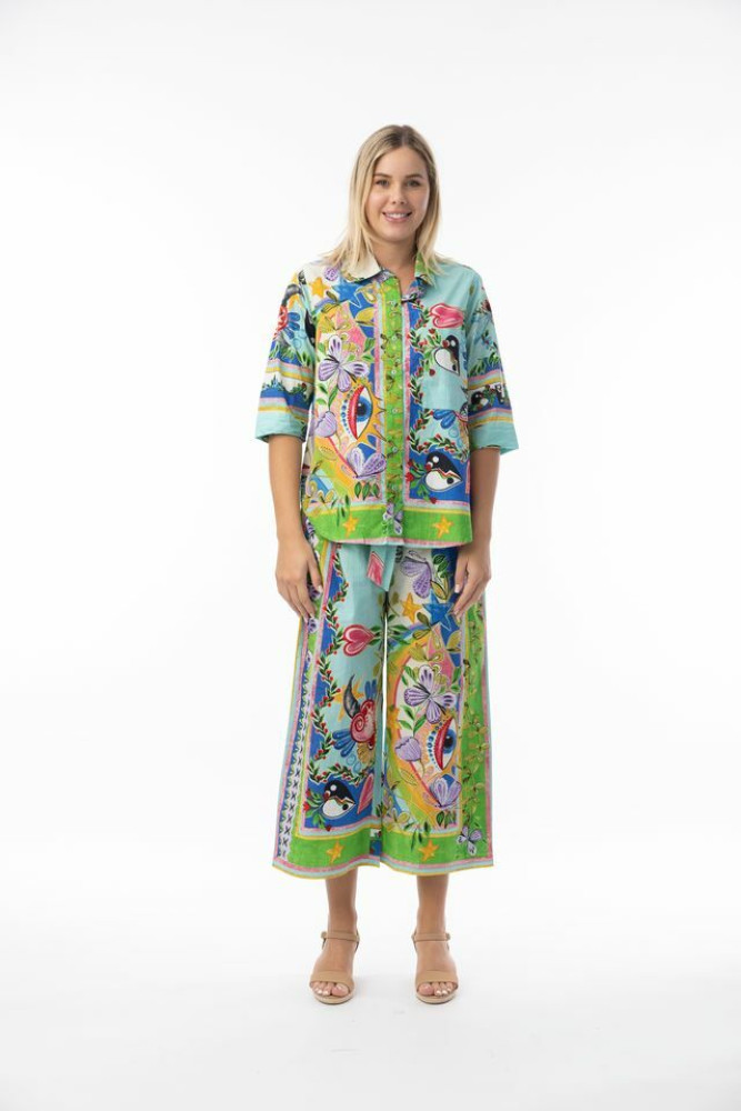 Sante Fe Pant Tie Waist Print