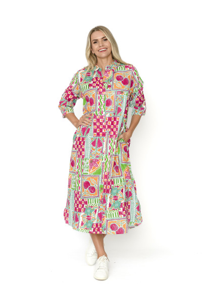 Sofia Shirt Dress OrangeSun 3