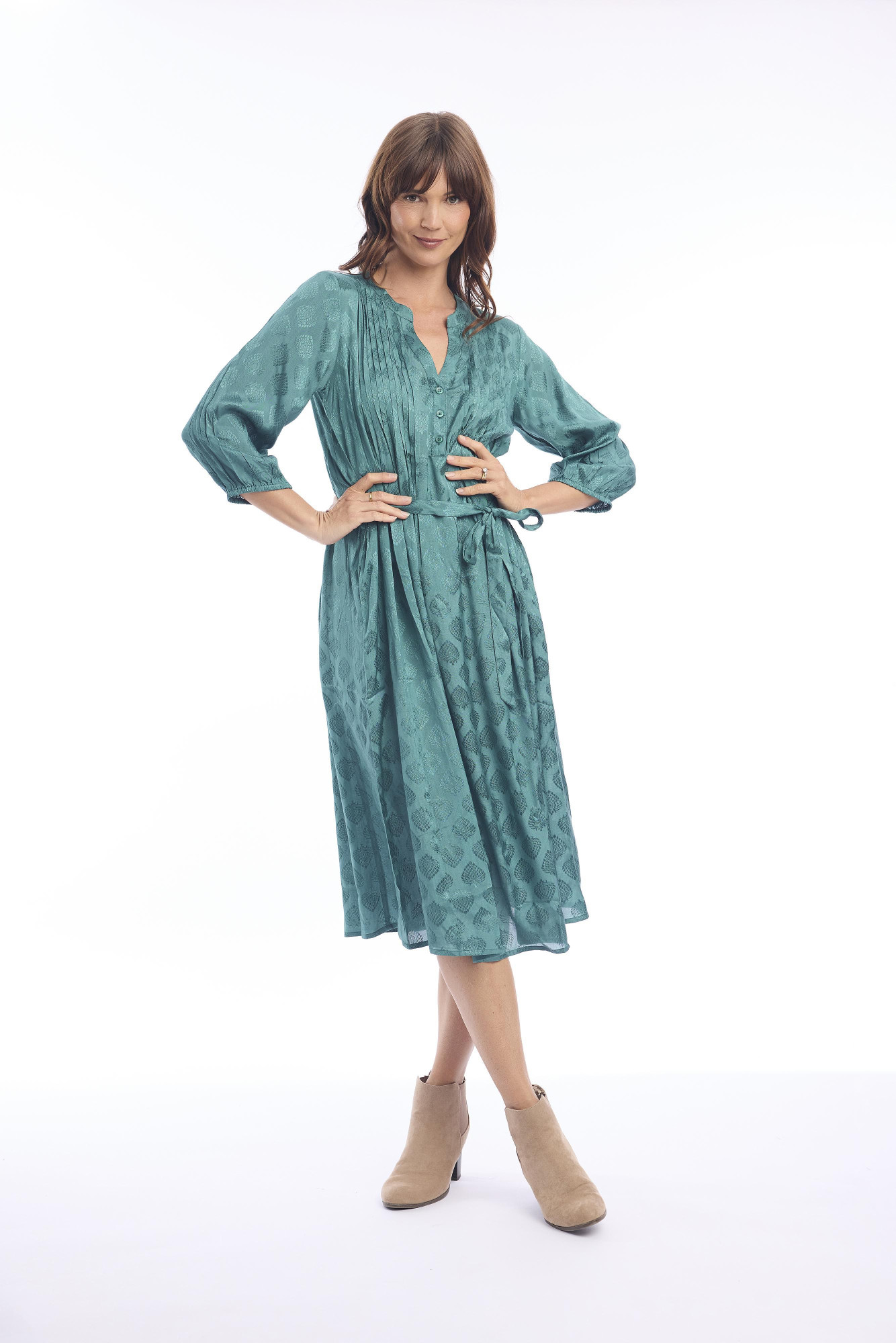 Solid Dress Deep Jungle