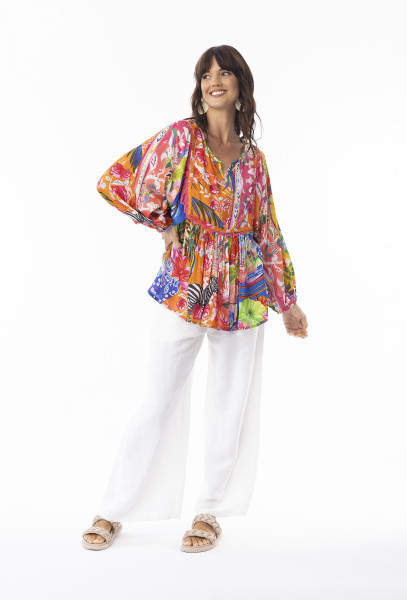 Stefania Top Bib Print