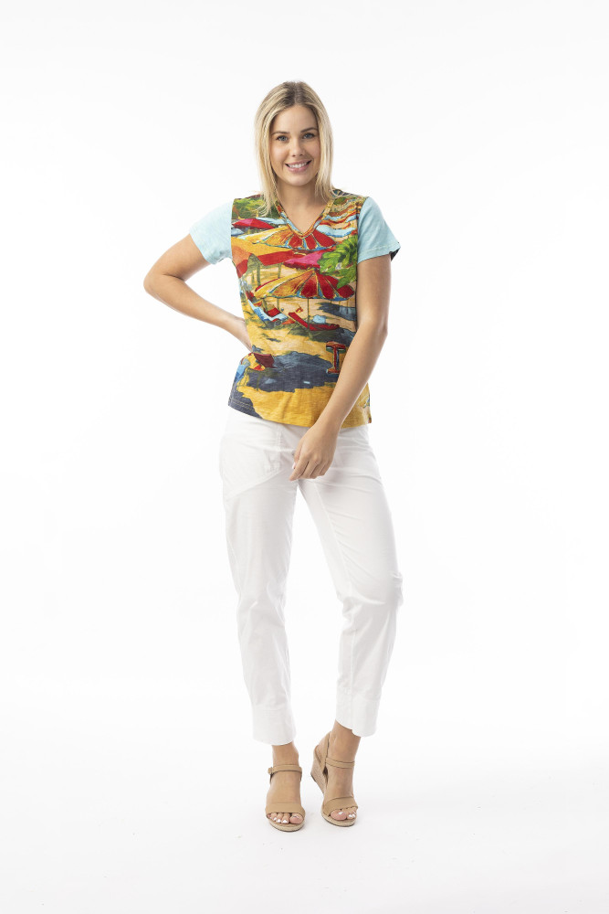 T-shirts T-Shirt Basic Cut V Ibiza