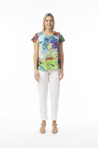 T-shirts T-Shirt Contemporary Crew Leaves Blue