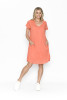 Taylor Dress Cap Sleeve Solid With Lining Blush
