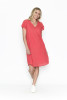 Taylor Dress Cap Sleeve Solid With Lining Cherry