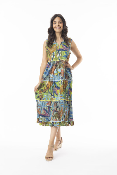 Tayrona Dress Layers Sleeveless Print